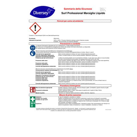 Detersivo liquido fragranza marsiglia Surf 5 L giallo 7510513